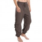 Men's Solid Color Casual Loose ce Up Harem Pants