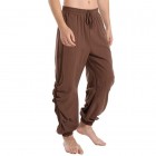 Men's Solid Color Casual Loose ce Up Harem Pants