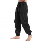 Men's Solid Color Casual Loose ce Up Harem Pants