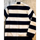 Horizontal striped prison jacket