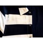 Horizontal striped prison jacket