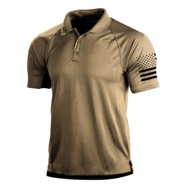 Mens Patriotic Cssic Polo Shirt