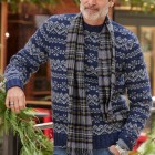 Men's  Check Long Sleeve Sweater