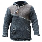 Men's Colorblock Thickened Hooded Sweater