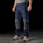 Men's Outdoor Sports Denim Stitching Multi-pocket Tactical Trousers