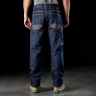 Men's Outdoor Sports Denim Stitching Multi-pocket Tactical Trousers