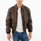 Men's Fashion Retro Distressed Pocket Leather Jacket