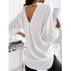 Fashion Casual Solid Color pel Pocket Long Sleeve Shirt