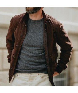 Men's  Suede Pin Jacket