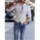 Men's Fashion Single-breasted V-neck Waistcoats