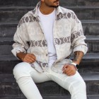 Men's Casual Geometric Shirt Jacket