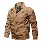 Men's Pocket Button Biker Jacket