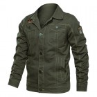 Men's Pocket Button Biker Jacket