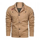 Men's Pocket Button Biker Jacket