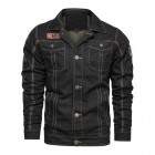 Men's Pocket Button Biker Jacket