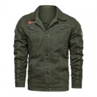 Men's Pocket Button Biker Jacket