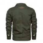 Men's Pocket Button Biker Jacket