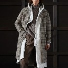 Men's Cssic Retro Casual British Gentleman Fashion Grey Pid Coat