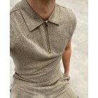 Fabric texture polo shirt