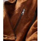 Men's  Deerskin Zip Pocket Tactical HoodIie Jacket