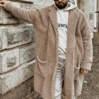 Men's Plush Thermal Long Coat