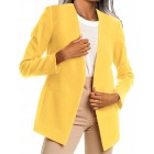 Loose Casual Solid Color Cardigan Bzers