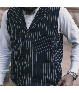 Men's  Striped Design Casual Waistcoats