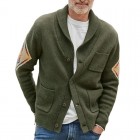 Men's Retro Warm Thick Jacquard Knit Cardigan