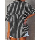 Women'S Striped Print Loose Fashion Blouse