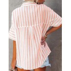 Women'S Striped Print Loose Fashion Blouse