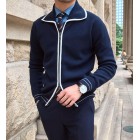 Men's Elegant Trim Knitted Cardigan