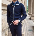 Men's Elegant Trim Knitted Cardigan