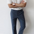 Gentlemans Cssic Pin And Breathable Cotton Linen Pants