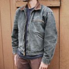 Mens  Denim Fleece Jacket