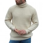 Men's Casual Turtleneck Loose Long Sleeve Pullover Sweater