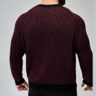 Men Ragn Sleeve Contrast Trim Sweater