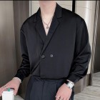 Fashion Personality Double-breasted pel Shirt