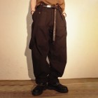 Retro washed and worn detachable military pants overalls