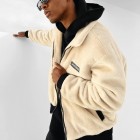 Men's California Oversized Fleece Baseball Jacket