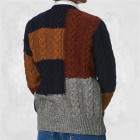 Men's  Patch Knit Cardigan