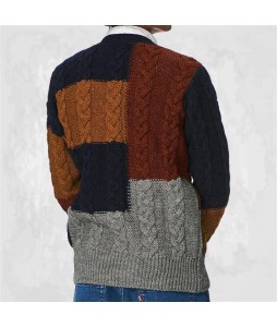 Men's  Patch Knit Cardigan