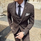 Elegant British Style Business Men's Suit Jacket