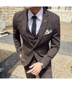 Elegant British Style Business Men's Suit Jacket