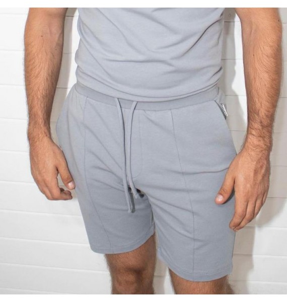 Cotton solid color slim fit shorts