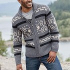 Men's Fashion Retro pel Button Loose Knited Cardigan