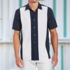 Contrast Color Fashion Casual Men's Short Sleeve Shirt