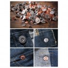 Casual Retro 1910 Beveled Denim Jeans