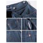 Casual Retro 1910 Beveled Denim Jeans