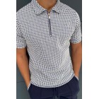 Portman Check Slim Fit Polo Bck