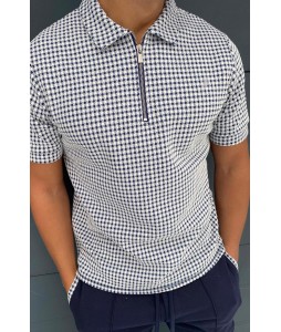 Portman Check Slim Fit Polo Bck